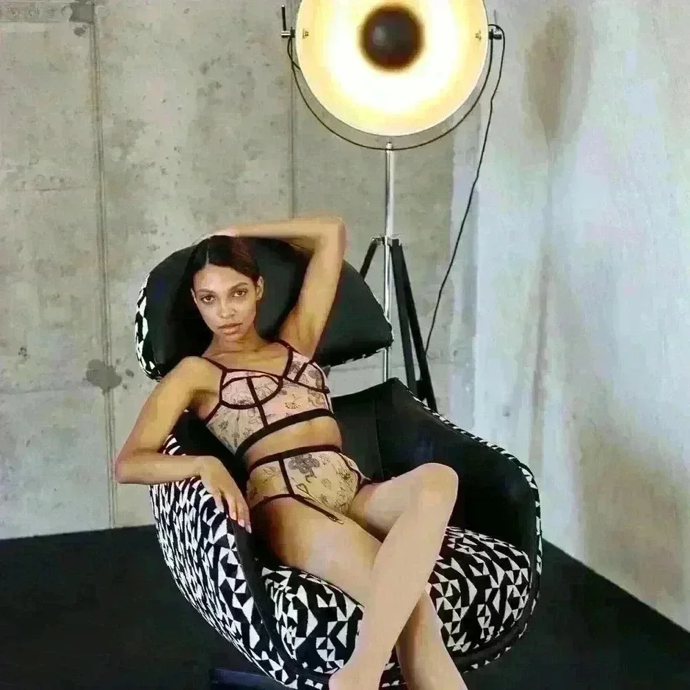 Bustier Bra Tattoo Print Citala  by Less Is Amor - Picture 3 of 5